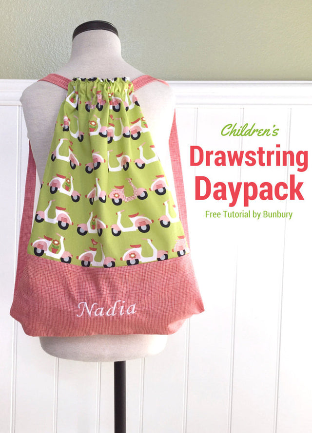 Drawstring Daypack Free Tutorial