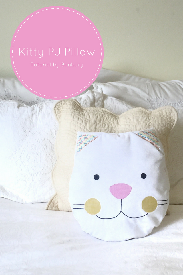 Kitty PJ Pillow Tutorial