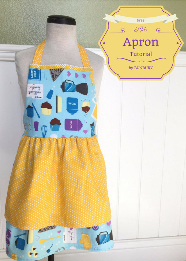 Free Kids Apron Tutorial by Bunbury