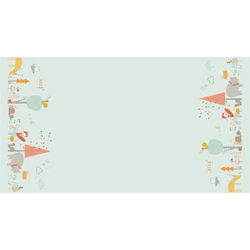Faraway Forest Beneath the Trees in blue by Lizzy Mackay for Blend Fabrics
