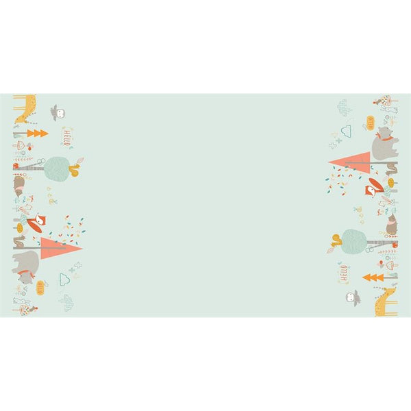Faraway Forest Beneath the Trees in blue by Lizzy Mackay for Blend Fabrics