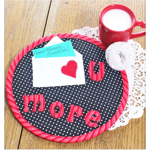 Love U More Snack Mat Sewing Pattern by Cut Loose Press - sewing pattern envelope front