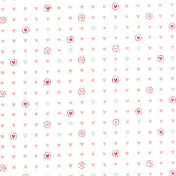 Lil Red Sweethearts in Pink Cloud by Stacy Iest Hsu for Moda Fabrics 20506-21