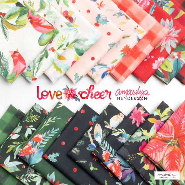 Love And Cheer 5" x 5" squares by Amarilys Henderson