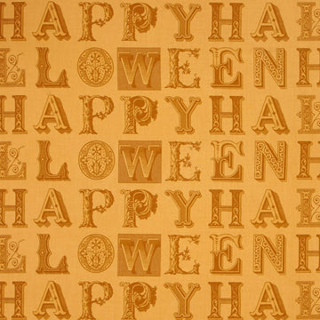 Sew Scary Happy Halloween Letters on LT Pumpkin by Janel Wecker 23858-O