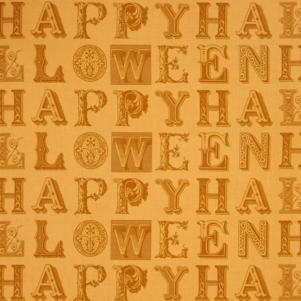 Sew Scary Happy Halloween Letters on LT Pumpkin by Janel Wecker 23858-O