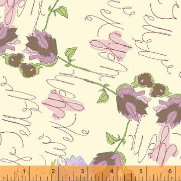 Art Journal Scribble Print on Cream by Bari J Fat Quarter (18x22)