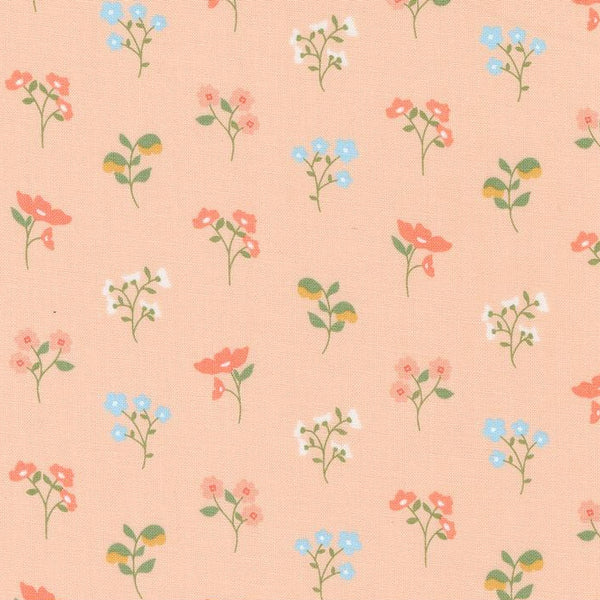 Dainty Meadow Wildflowers in Peachy by My Sew Quilty Life for Moda Fabrics 31741-17