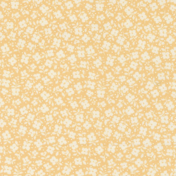 Dainty Meadow Tossed Petals in Buttercup by My Sew Quilty Life for Moda Fabrics 31745-14