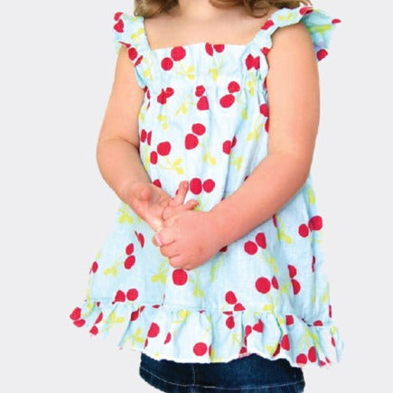 Ruffle Swing Top and Doll Top sizes 3m-10 by Little Lizard King