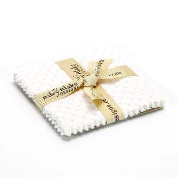 Le Creme Swiss Dot 3.5 inch stacker by Riley Blake Designs