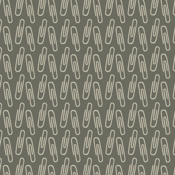 Type Paperclips on Gray by Windham Fabrics
