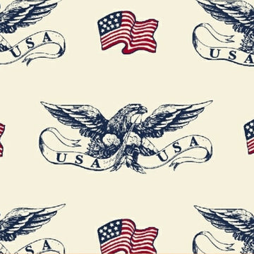 American Heroes American Emblem on Cream by Windham Fabrics