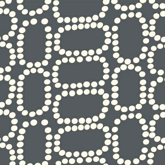 Downtown Dotten Ovals in Grey by LB Krueger for Windham Fabrics