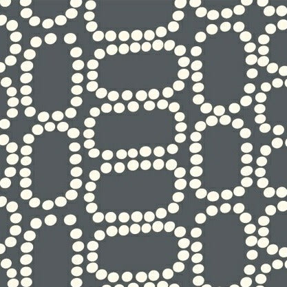 Downtown Dotten Ovals in Grey by LB Krueger for Windham Fabrics