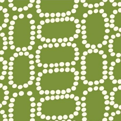 Downtown Dotten Ovals in Green by LB Krueger for Windham Fabrics