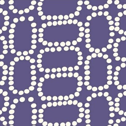 Downtown Dotten Ovals in Purple by LB Krueger for Windham Fabrics