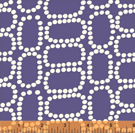 Downtown Dotten Ovals in Purple by LB Krueger for Windham Fabrics