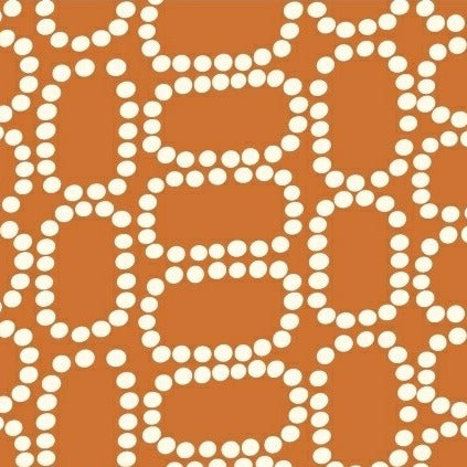 Downtown Dotted Ovals on Orange by Windham Fabrics