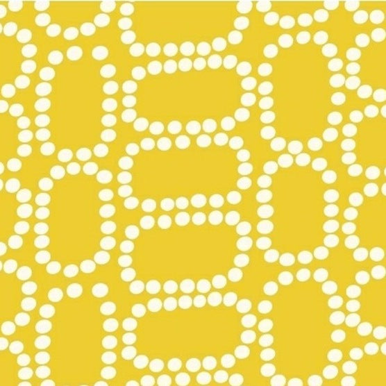 Downtown Dotten Ovals in Yellow by Windham Fabrics