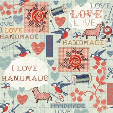 Handmade Word Pattern by Macrina Busato for Windham Fabrics 37450-X