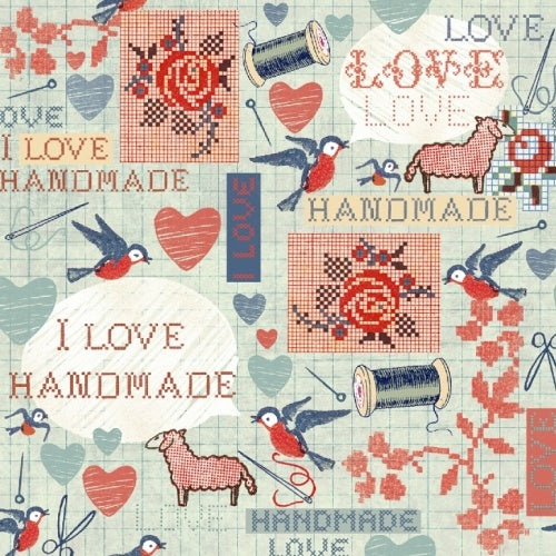 Handmade Word Pattern by Macrina Busato for Windham Fabrics 37450-X