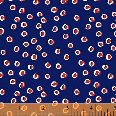 Handmade Polka Dot on Blue by Windham Fabrics