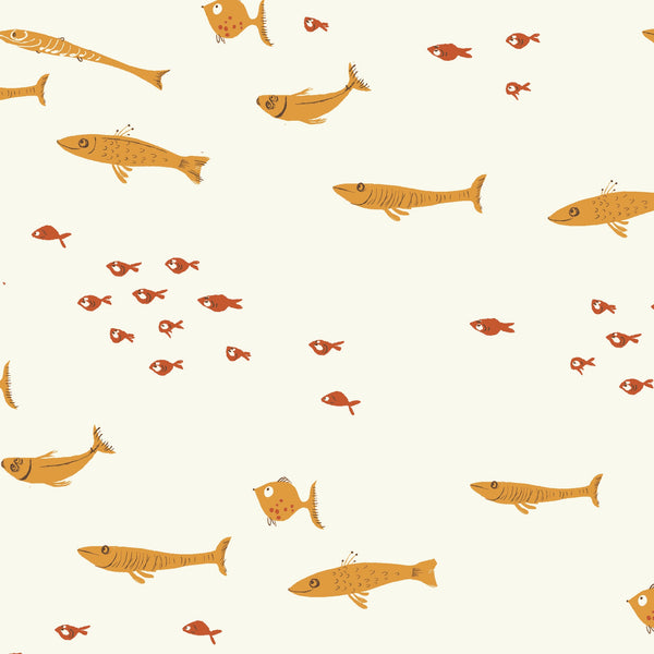 Mendocino Swim Class in Orange by Heather Ross for Windham Fabrics