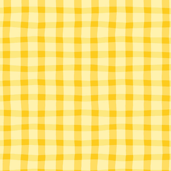 ANIMAL ABCs Plaid in Yellow by Whistler Studios for Windham Fabrics