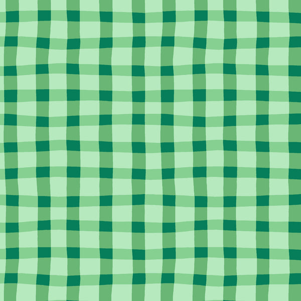 ANIMAL ABCs Plaid in Green by Whistler Studios for Windham Fabrics