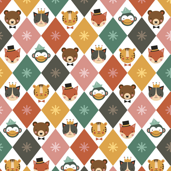 Party Animals Party Head by Petit Collage for Windham Fabrics