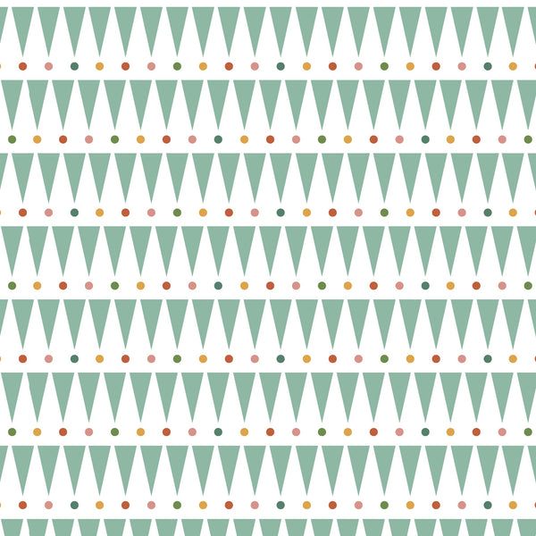 Party Animal Party Stipe in Green by Petite Collage for Windham Fabrics