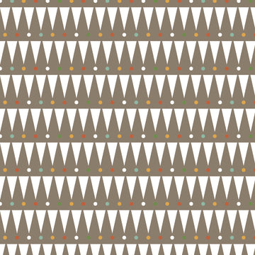 Party Animal Party Stipe on Brown by Petite Collage for Windham Fabrics