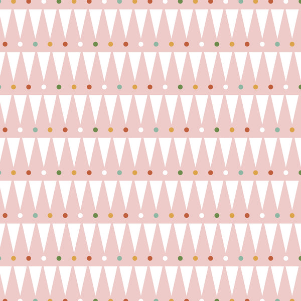 Party Animal Party Stipe on Pink by Petite Collage for Windham Fabrics