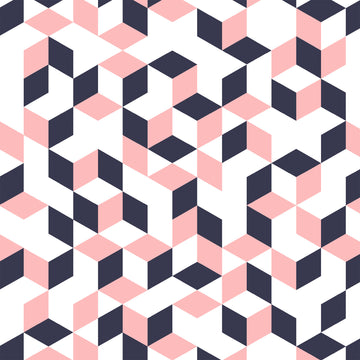 Maribel Cubes in Navy by Annabel Wrigley for Windham Fabrics