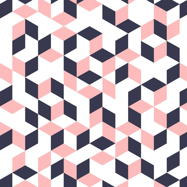 Maribel Cubes in Navy by Annabel Wrigley for Windham Fabrics