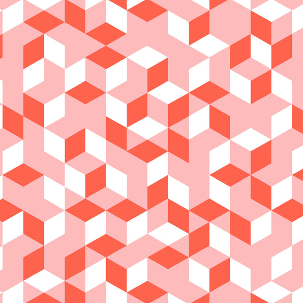 Maribel Cubes in Pink by Annabel Wrigley for Windham Fabrics