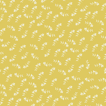 Maribel Mono Floral in Yellow by Annabel Wrigley for Windham Fabrics