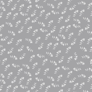 Maribel Mono Floral in Grey by Annabel Wrigley for Windham Fabrics