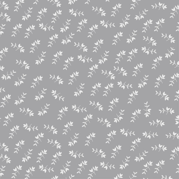 Maribel Mono Floral in Grey by Annabel Wrigley for Windham Fabrics