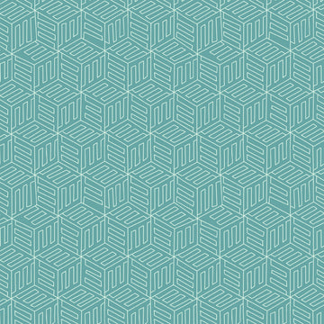 Maribel Mono Box in Turquoise by Annabel Wrigley for Windham Fabrics
