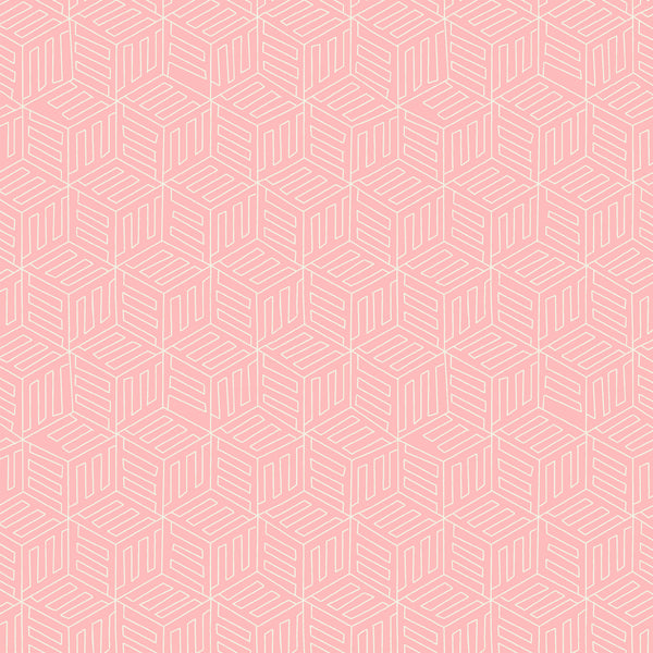 Maribel Mono Box in Pink by Annabel Wrigley for Windham Fabrics