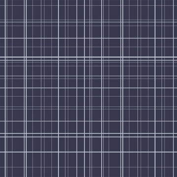 Maribel Fine Line Plaid in Navy by Annabel Wrigley for Windham Fabric