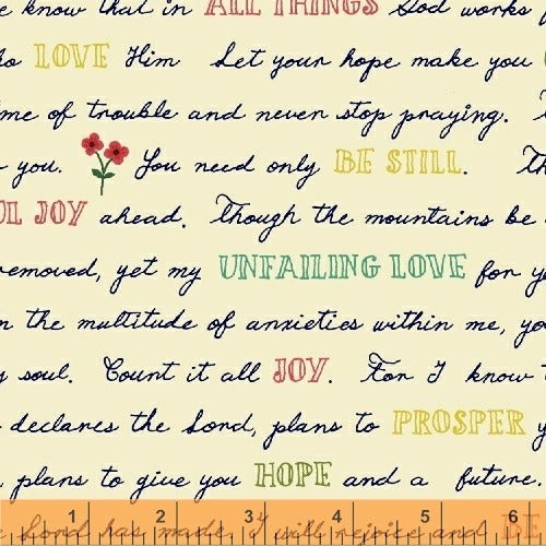Meriwether Whatever is Love in Farmhouse by Windham, quilting cotton