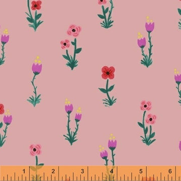 Meriwether Folk Fleur in Petal by Windham, quilting cotton