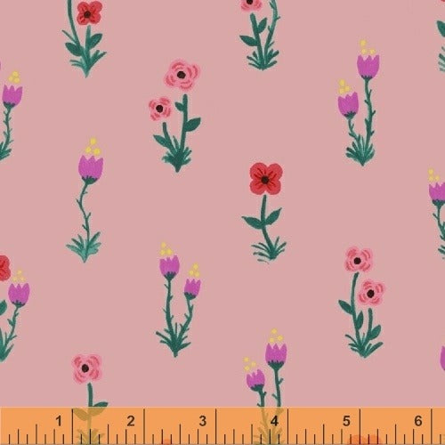 Meriwether Folk Fleur in Petal by Windham, quilting cotton
