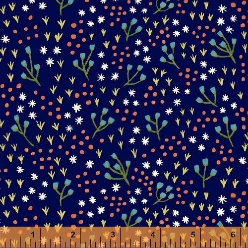 Meriwether Frolic in Nightfall by Windham, quilting cotton