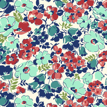 Hello Jane Packed Floral in Red