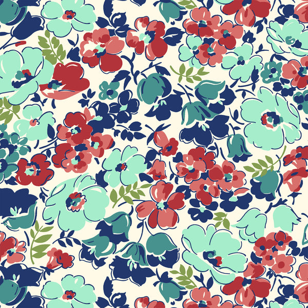 Hello Jane Packed Floral in Red