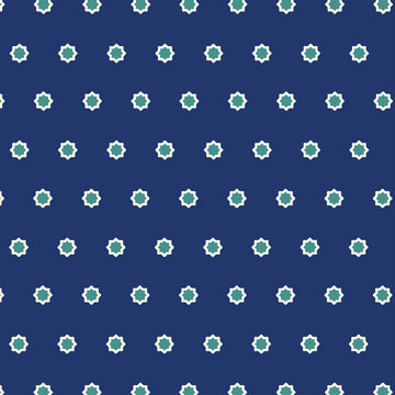 Hello Jane Flower Dot on Navy